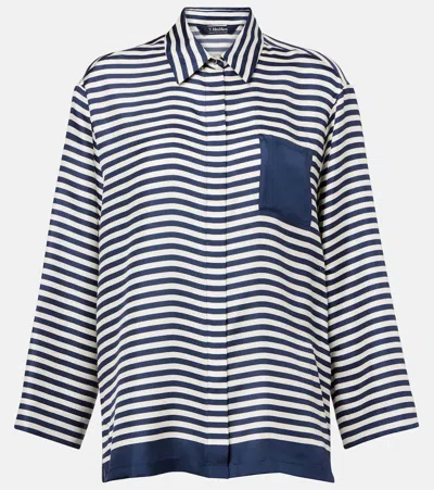 S MAX MARA MAYA STRIPED SILK SHIRT