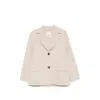's Max Mara Melfi Notched-lapel Button-fastening Coat In Neutrals