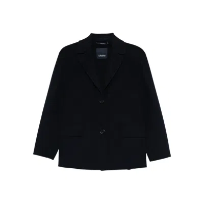 S Max Mara Melfi Single-breasted Blazer In Blue