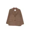 S Max Mara Max Mara S Brown Doublewool Singlebreasted Jacket In Brown