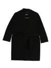 S Max Mara Messi Belted Coat In Black