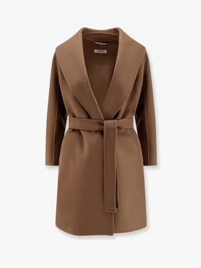 's Max Mara Messi Virgin Wool Coat In Beige