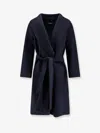 S Max Mara Messi Virgin Wool Coat In Blue