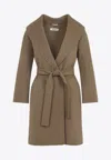 S Max Mara Max Mara S Messi Wool Coat In Brown