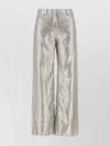 's Max Mara Malika Metallic Linen Wide-leg Pants