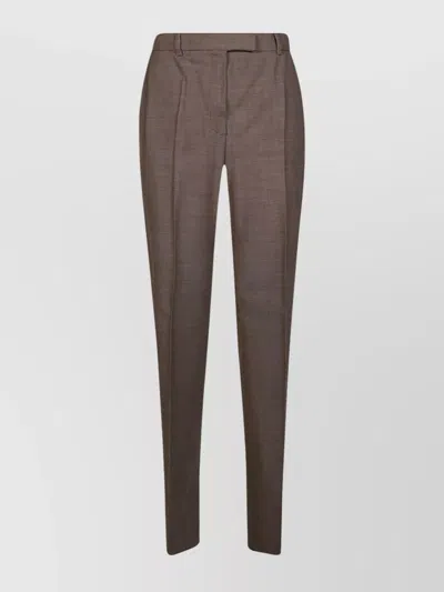S Max Mara Micro Fantasy Trousers Gonzaga In Brown