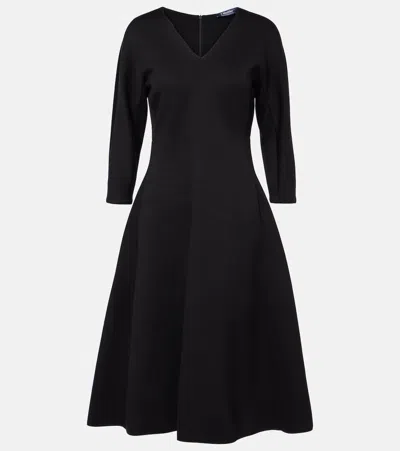 's Max Mara Midikleid Midas Aus Jersey In Schwarz
