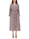 S Max Mara Midi Dress "albert" In Multi