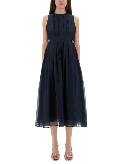 S Max Mara Midi Dress "wally" In Blue