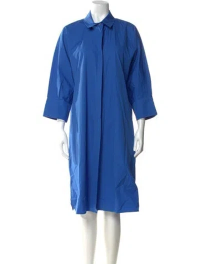 Pre-owned 's Max Mara Midi Length Dress In Blue