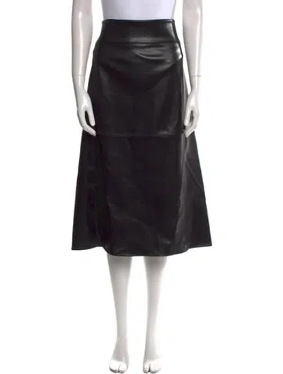 Pre-owned S Max Mara Midi Length Skirt In Black