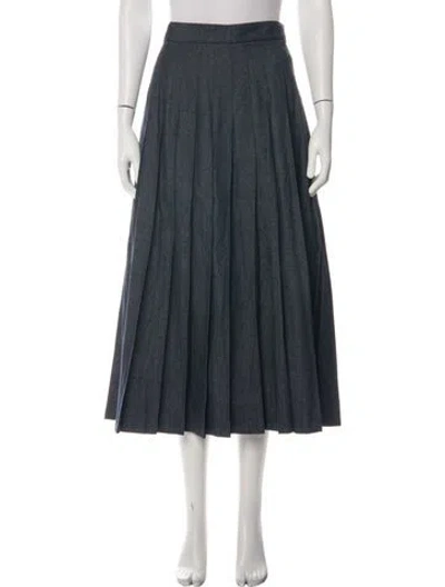 Pre-owned S Max Mara Midi Length Skirt In Blue