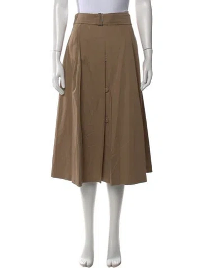 Pre-owned S Max Mara Midi Length Skirt In Brown