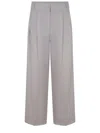 S Max Mara Midnight Wool Nichols Palazzo Pant In Gray