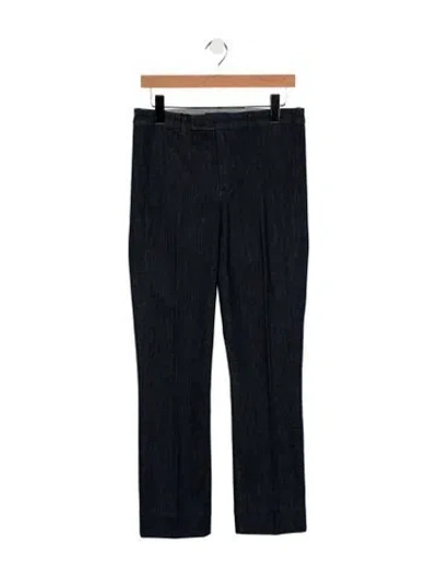 Pre-owned 's Max Mara Mid-rise Straight Leg Jeans In Blue