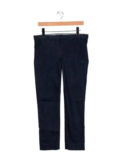 Pre-owned 's Max Mara Mid-rise Straight Leg Jeans In Blue