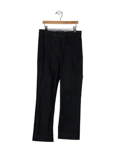 Pre-owned 's Max Mara Mid-rise Straight Leg Jeans In Blue