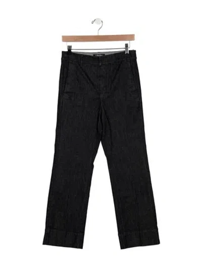 Pre-owned S Max Mara Mid-rise Straight Leg Jeans In Blue