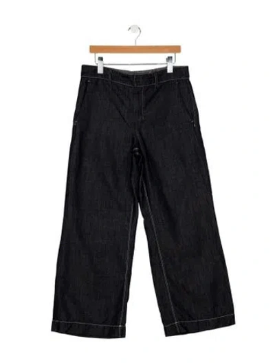 Pre-owned S Max Mara Mid-rise Wide Leg Jeans In Blue