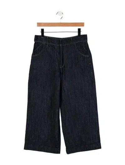 Pre-owned S Max Mara Mid-rise Wide Leg Jeans In Blue