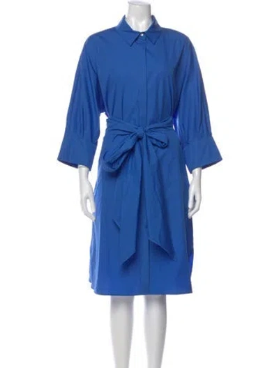 Pre-owned S Max Mara Mini Dress In Blue