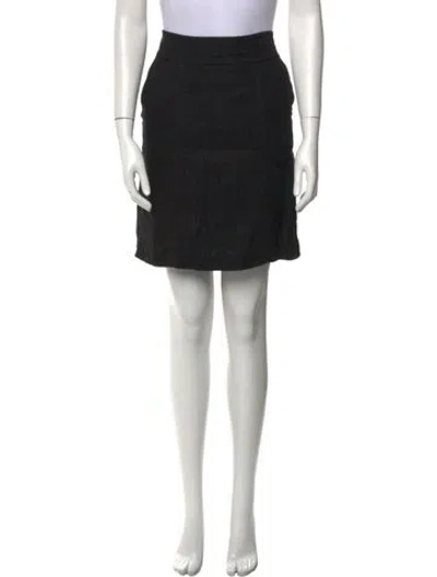 Pre-owned S Max Mara Mini Skirt In Black