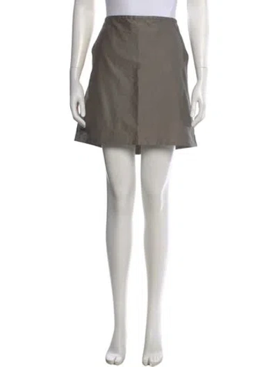 Pre-owned 's Max Mara Mini Skirt In Grey