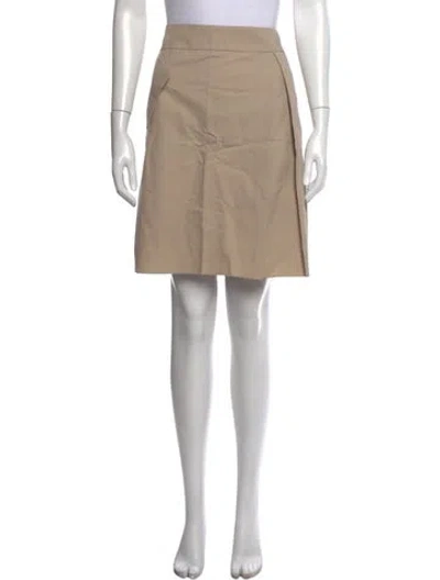 Pre-owned S Max Mara Mini Skirt In Neutrals