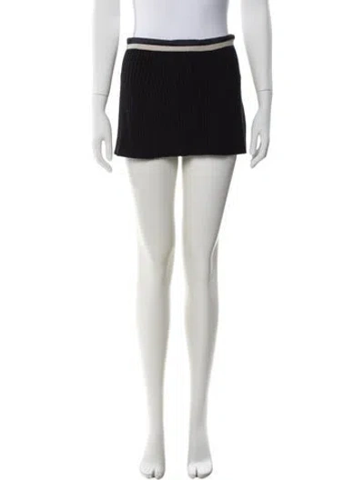 Pre-owned S Max Mara Mini Skirt W/ Tags In Black