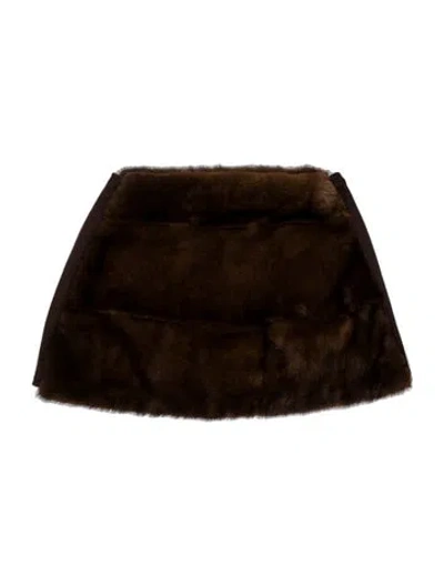 Pre-owned 's Max Mara Mink Stole In Multicolor