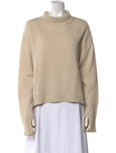 Pre-owned S Max Mara Mock Neck Sweater In Neutrals