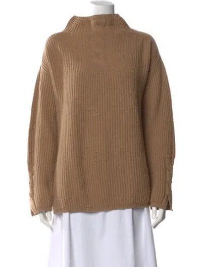Pre-owned S Max Mara Mock Neck Sweater In Neutrals