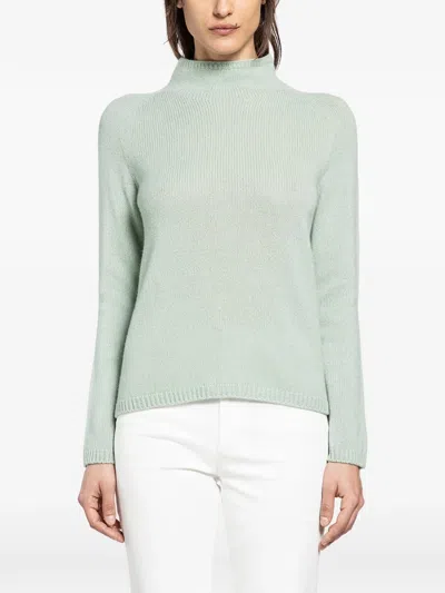 's Max Mara Mock-neck Sweater In Green