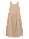 's Max Mara Moira Poplin Midi Dress In Brown