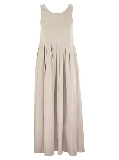 's Max Mara S Max Mara Moira Poplin Sleeveless Dress In Powder