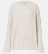 S Max Mara Molveno Crewneck Wool Ribbed Sweater Knitwear White