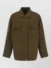 S Max Mara Mstdisco Padded Jacket Buttoned Cuffs Pockets In Neutral