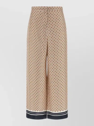 S Max Mara Mstottelia High Waist Wide Leg Trousers In Multi