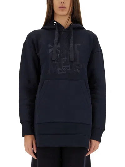 S Max Mara "musa" Sweatshirt In Blue