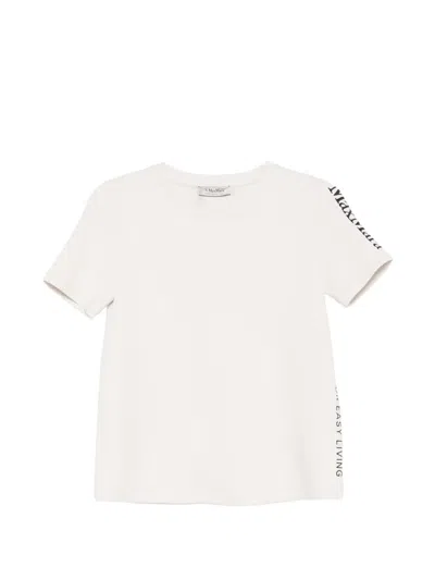's Max Mara Nancy Logo-print T-shirt In Neutral
