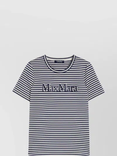 's Max Mara Nancy Striped Crew-neck T-shirt In White