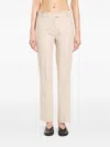 S Max Mara 파티나 스트레이트 팬츠 In Neutral