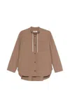 S Max Mara 드로스트링 포켓 셔츠 In Neutral