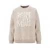 's Max Mara Wool And Cashmere Pullover With Logo In Neutral