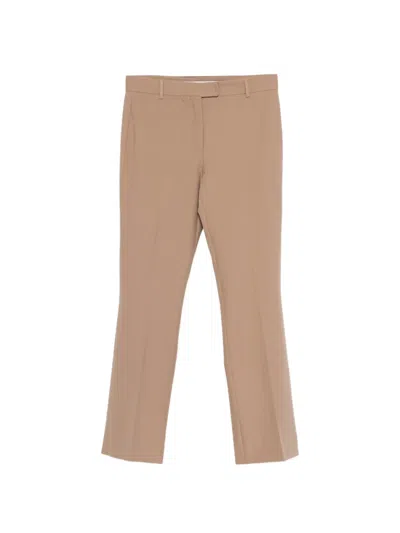 S Max Mara 벨트 루프 팬츠 In Neutral