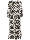 S Max Mara Nina Silk Twill Maxi Dress In Black