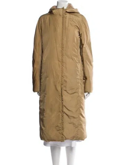 Pre-owned 's Max Mara Nylon Parka In Brown