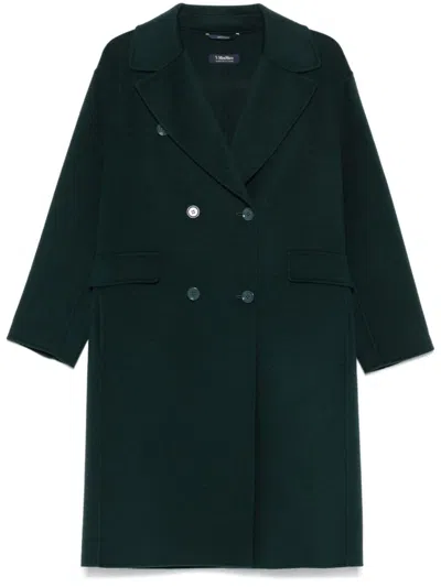 S Max Mara Oliver Coat In Green