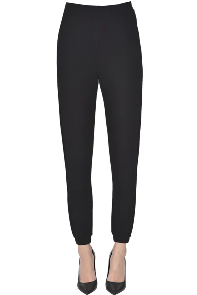 's Max Mara Oncia Fleece Jogging Trousers In Black