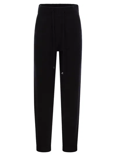S Max Mara Opera Wool And Cashmere Trousers In Black
